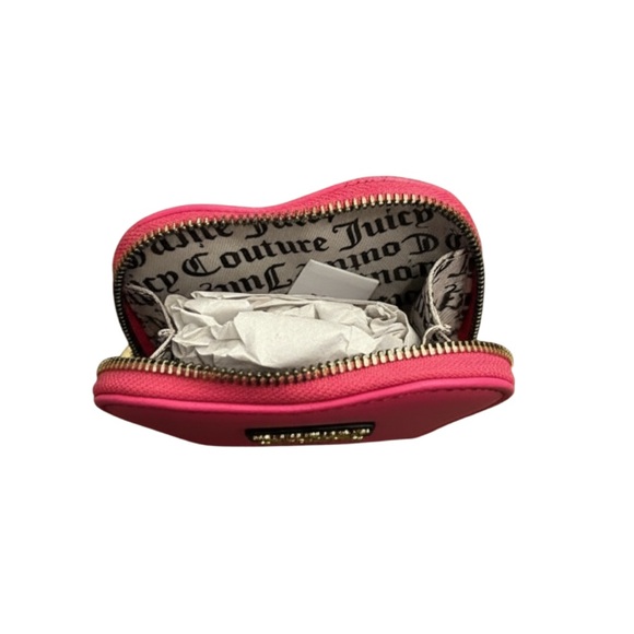 Juicy Couture Pink Heart Wristlet with Gold Accents - Picture 4 of 4